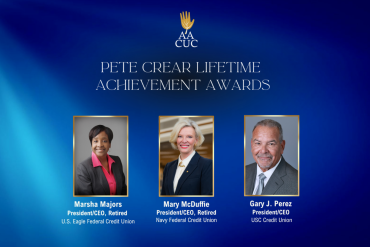 Three Distinguished Leaders to Receive AACUC 2026 Pete Crear Lifetime Achievement Award Award celebrates enduring contributions to equity, leadership, and progress in the credit union movement