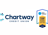 Chartway Credit Union Wins Sixth Straight USA Today Top Workplaces Award