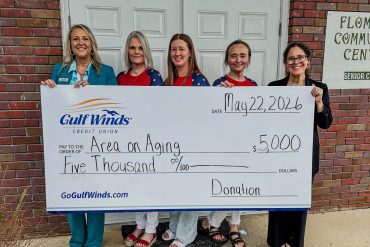 Gulf Winds Celebrates Older Americans Month with $5,000 Donation to the Escambia County Alabama Area Agency on Aging
