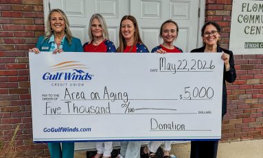 Gulf Winds Celebrates Older Americans Month with $5,000 Donation to the Escambia County Alabama Area Agency on Aging