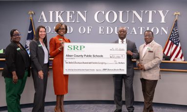 Aiken County Public Schools Receive Over $300,000 from SRP Affinity Debit Card Program