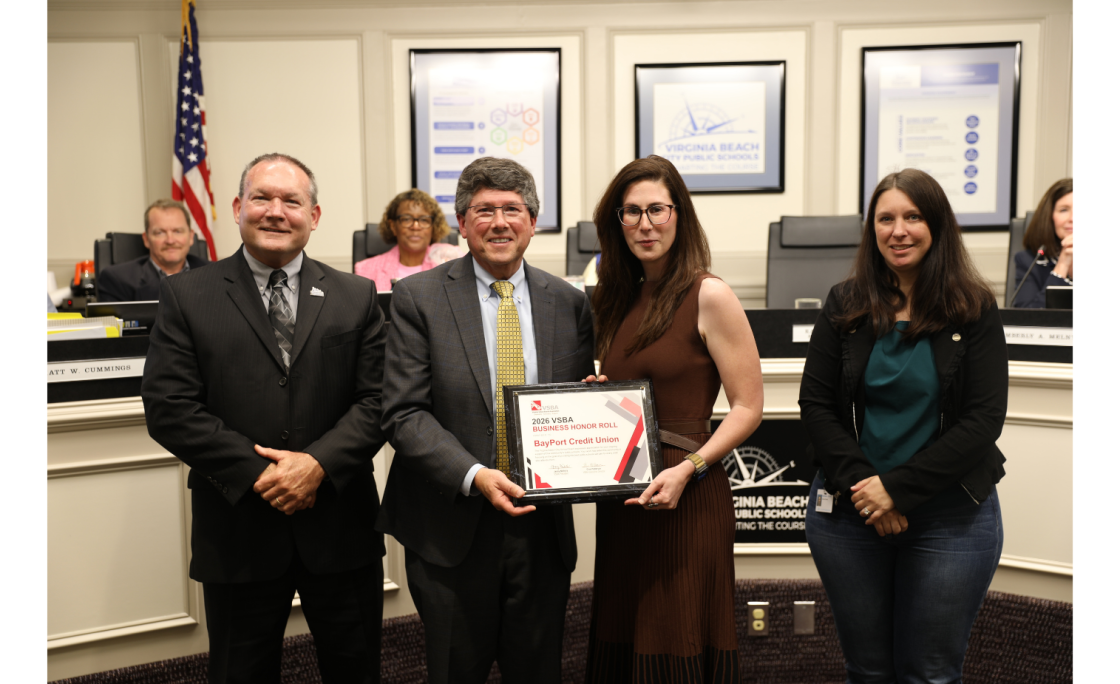 BayPort Credit Union Named to 2026 Virginia School Boards Association Business Honor Roll