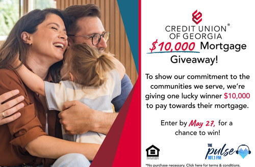 Credit Union of Georgia Launches $10,000 Mortgage Giveaway in Partnership with The Pulse 101.1