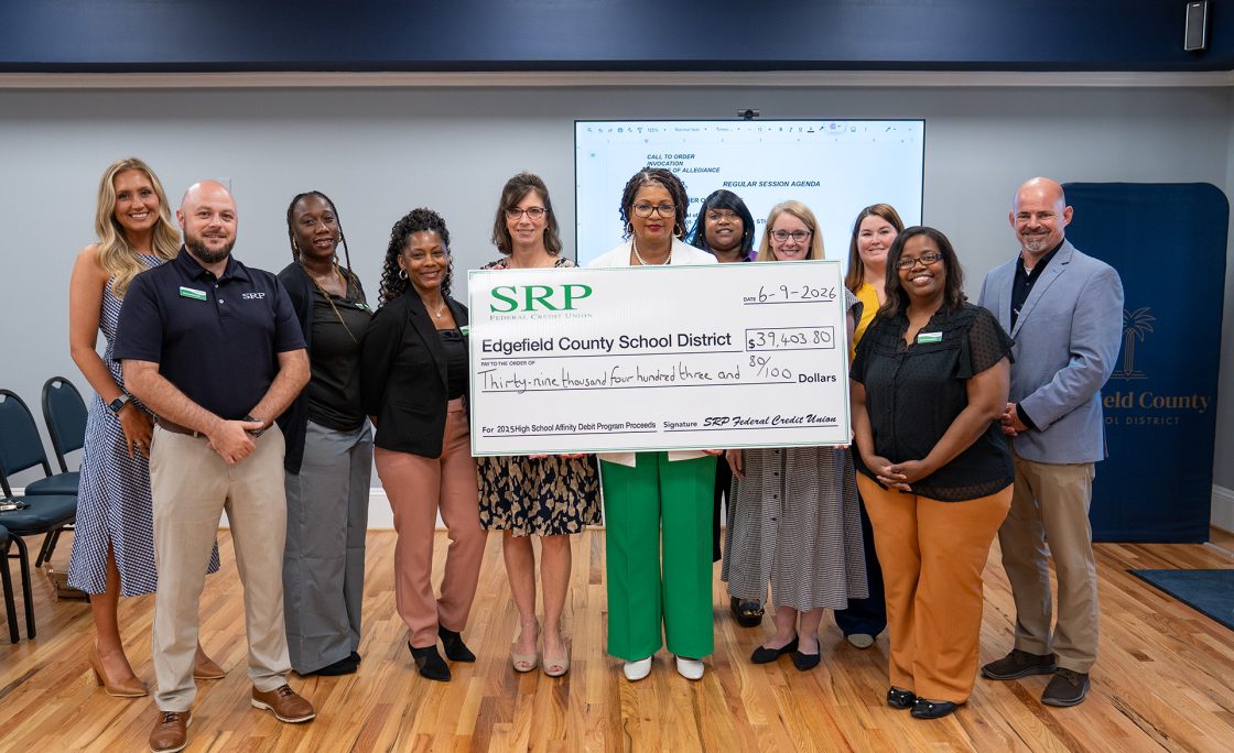 Strom Thurmond High School receives over $39,000 from SRP Affinity Debit Card Program
