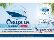 Cruise on in to Eglin Federal Credit Union for America’s 250th Celebration Giveaway