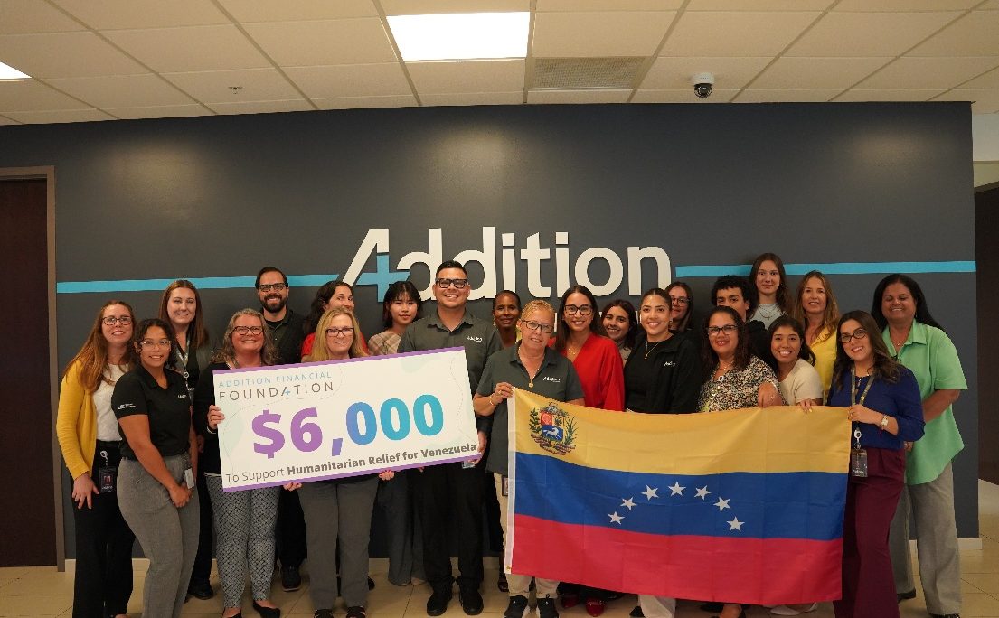 Addition Financial Credit Union Team Members Rally to Raise $6,000 for Venezuela Earthquake Relief