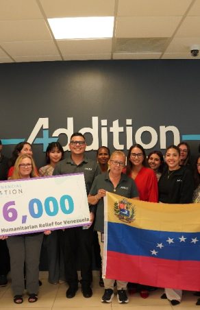 Addition Financial Credit Union Team Members Rally to Raise $6,000 for Venezuela Earthquake Relief