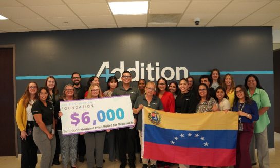 Addition Financial Credit Union Team Members Rally to Raise $6,000 for Venezuela Earthquake Relief