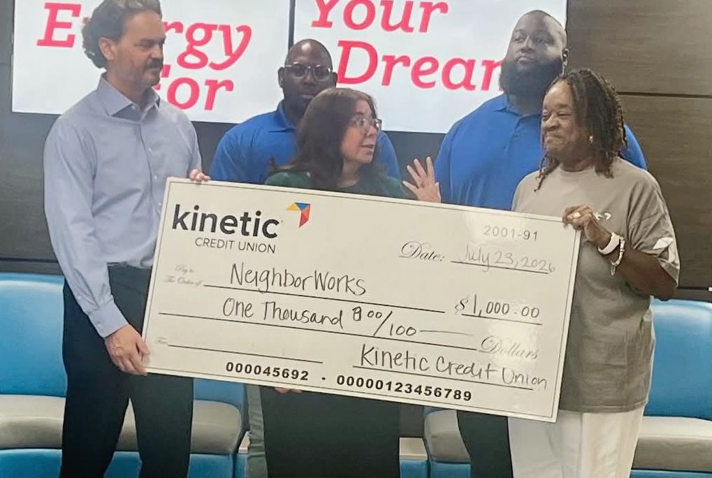 Kinetic Credit Union Wraps Up Month of Giving with Donations to Local Agencies