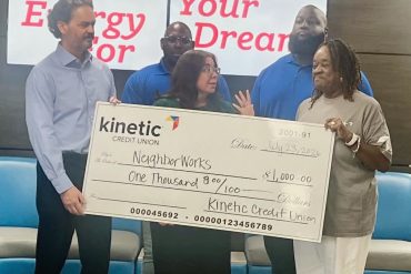 Kinetic Credit Union Wraps Up Month of Giving with Donations to Local Agencies