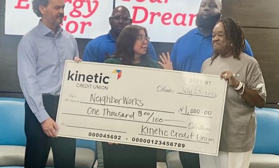 Kinetic Credit Union Wraps Up Month of Giving with Donations to Local Agencies