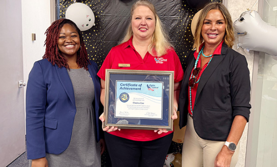 Eglin Federal Credit Union recognizes Member Service Counselor Clasina Cox for 25 years of service
