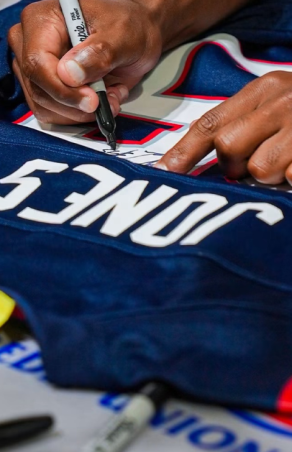 All In Credit Union and Patriots’ Player, Marcus Jones,  Provide a “Game Plan for Success”