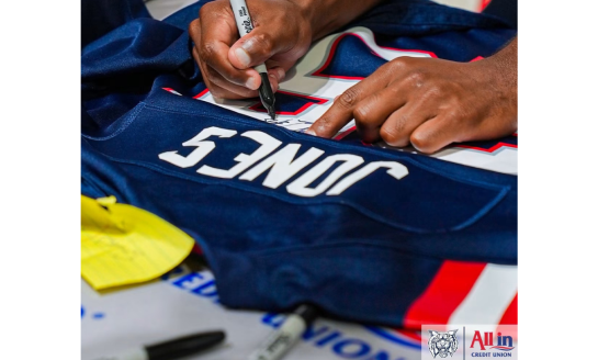 All In Credit Union and Patriots’ Player, Marcus Jones,  Provide a “Game Plan for Success”