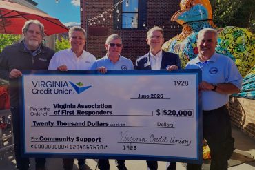 Virginia Credit Union Donates $20,000 to Virginia Association of First Responders to Support Statewide Training