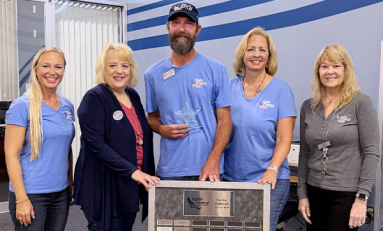 Andrew Funk receives Eglin Federal Credit Union’s Five-Star Performer Award for the second quarter of 2026