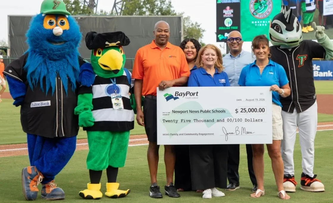 BayPort Credit Union Donates $25,000 and 100 Pounds of School Supplies to Support Newport News Public Schools