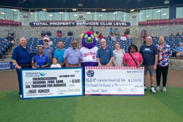 Strikeout Hunger 2026: Virginia Credit Union and Fredericksburg Nationals Make $13,000 Donation to Fredericksburg Regional Food Bank