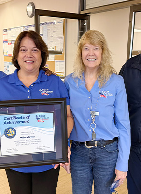 Eglin Federal Credit Union recognizes Wilma Taylor for 25 years of service