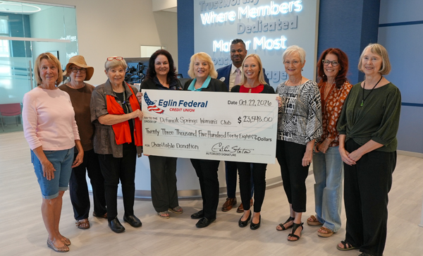 Eglin Federal Credit Union sponsors preservation of the historic DeFuniak Springs Woman’s Club