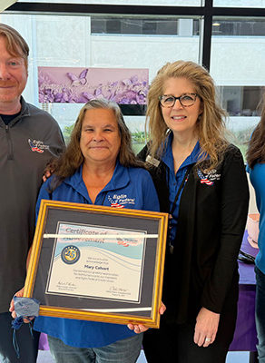 Eglin Federal Credit Union recognizes Mary Calvert for 25 years of service