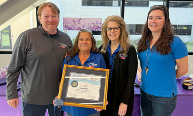 Eglin Federal Credit Union recognizes Mary Calvert for 25 years of service
