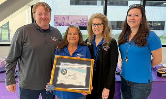Eglin Federal Credit Union recognizes Mary Calvert for 25 years of service