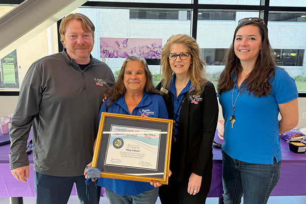 Eglin Federal Credit Union recognizes Mary Calvert for 25 years of service
